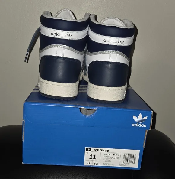 Top Ten Rb Adidas Top Ten RB Sneakers - Navy and White - Picture 4 of 6